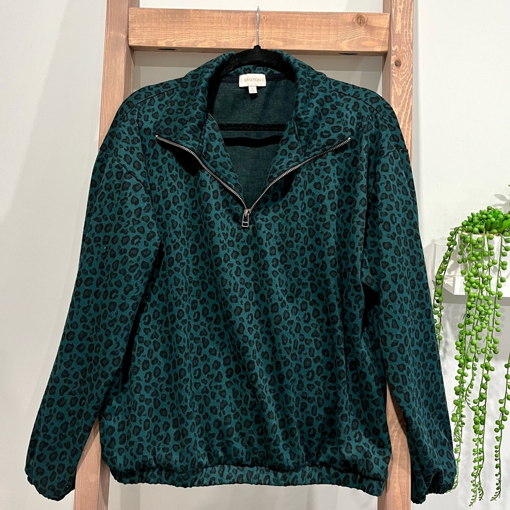 Brixton Derby 1/4 Zip in Atlantic Deep